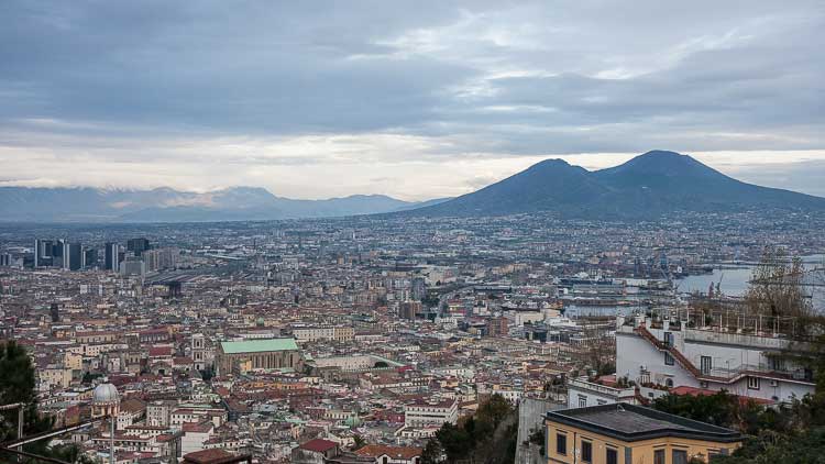view of naples and vesuvius