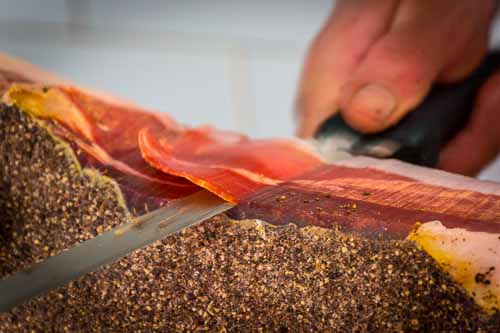 slicing prosciutto picture